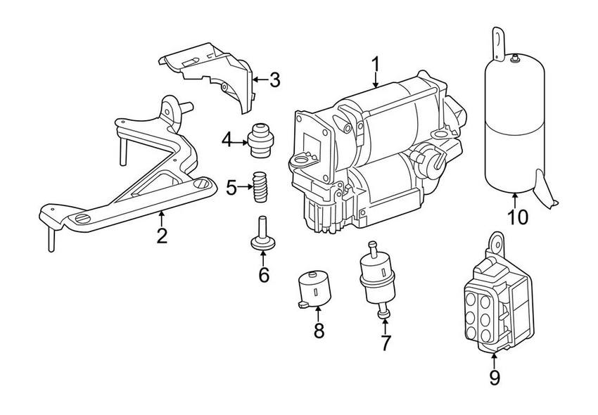 Mercedes Suspension Solenoid - Rear 2123200000